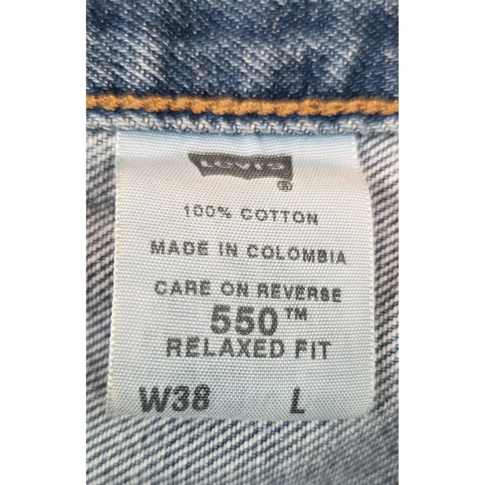 Levis 550 Shorts Mens 38 Blue Denim